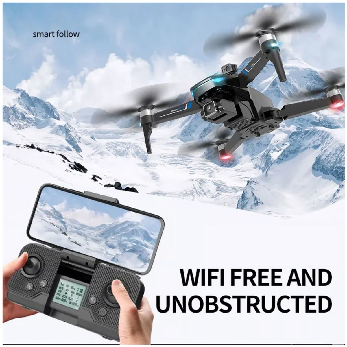 ONE PIXEL - Drone Profesional Evita Obstaculos Camara Doble Bateria Gps