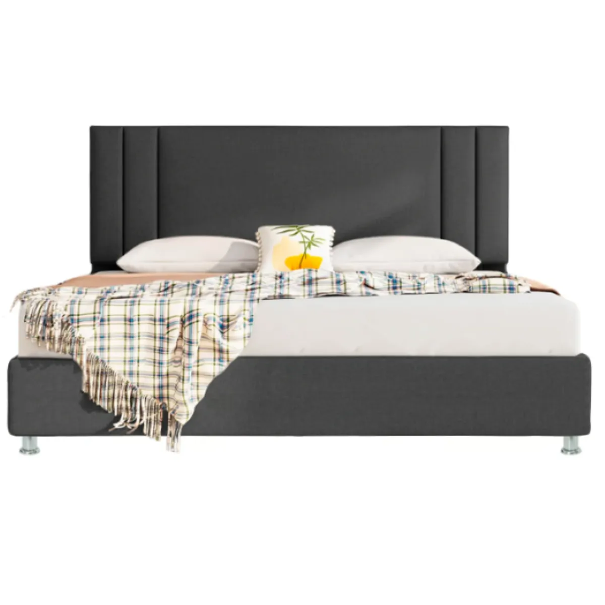 DISEÑOS RAMONA'S - Cabecero Semidoble Milan 120x60 Dark Grey