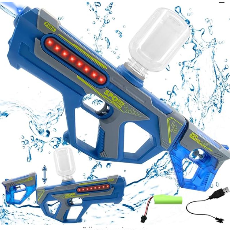 GENERICO - Pistola de agua eléctrica 2en1 A Motor y Pistola Manual