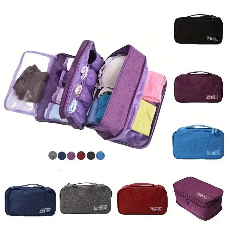 GENERICO - Organizador Viajero Ropa Interior Portable Divisiones