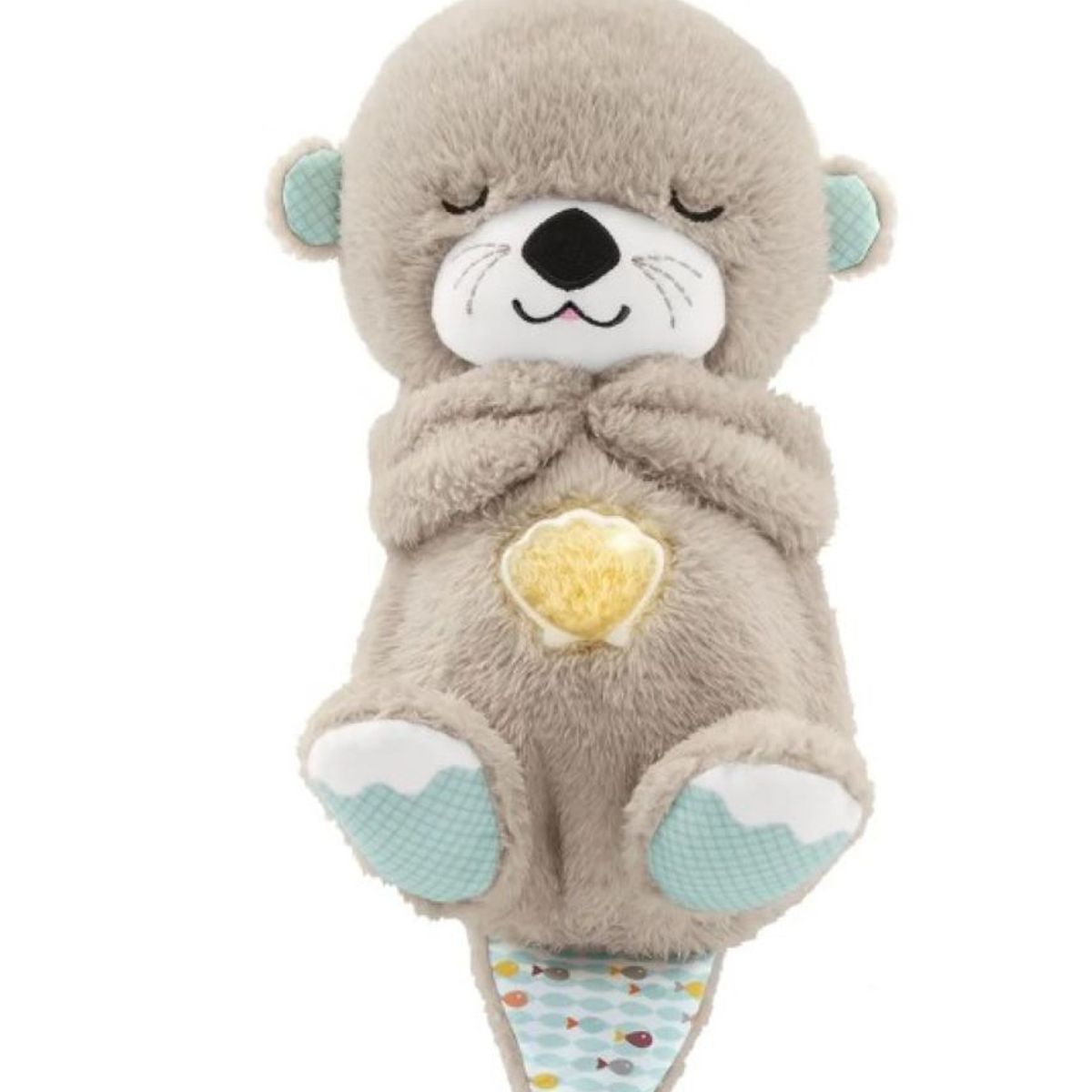 ZHOPI CO - Peluche Nutria Beige Que Respira Relaja Baterias Incluidas
