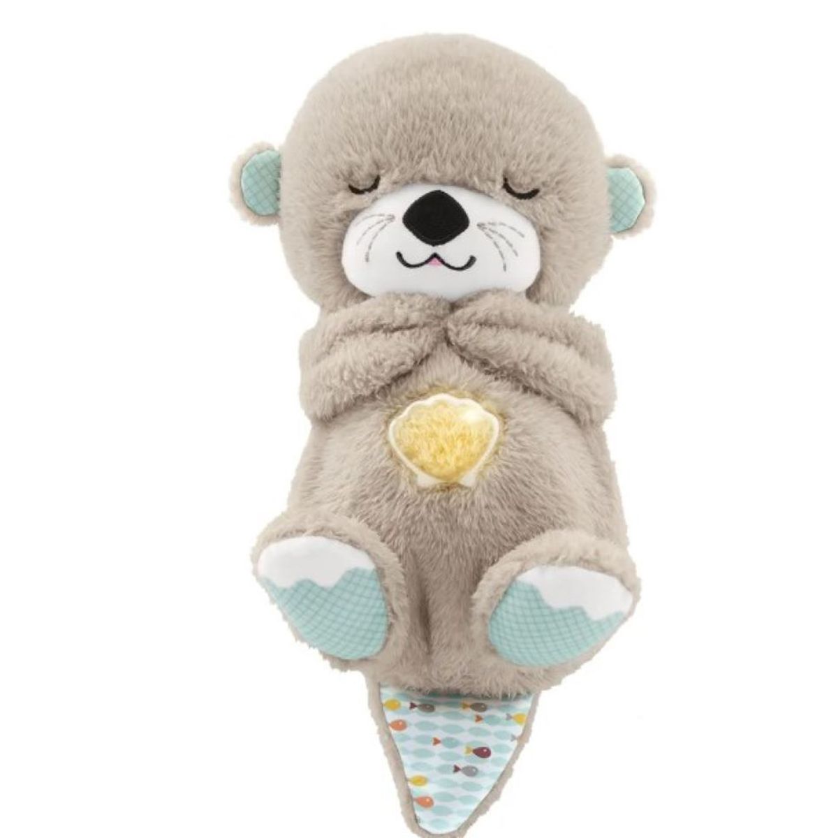ZHOPI CO - Peluche Nutria Beige Que Respira Relaja Baterias Incluidas