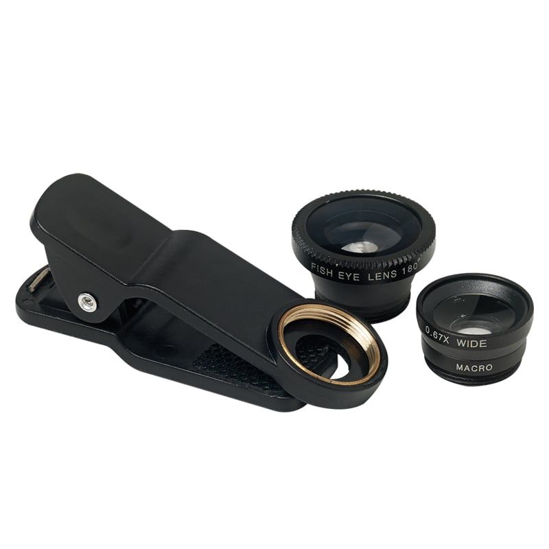 GENERICO - Set de 3 Lentes Fotográficos Intercambiables para Celular