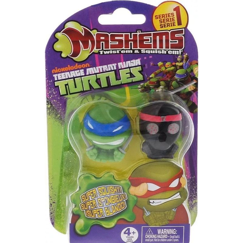 GENERICO - Juguete Niños Tortugas Ninja Peluches 2 Piezas En Un Juego