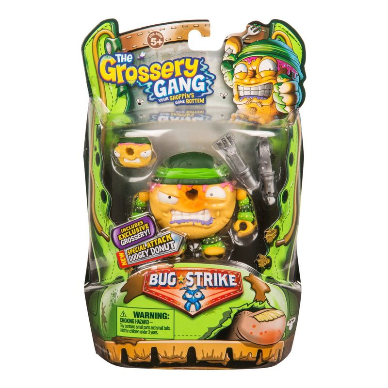 GENERICO - The Grossery Gang Figura Bug Strike Fungus Dodgey Donut
