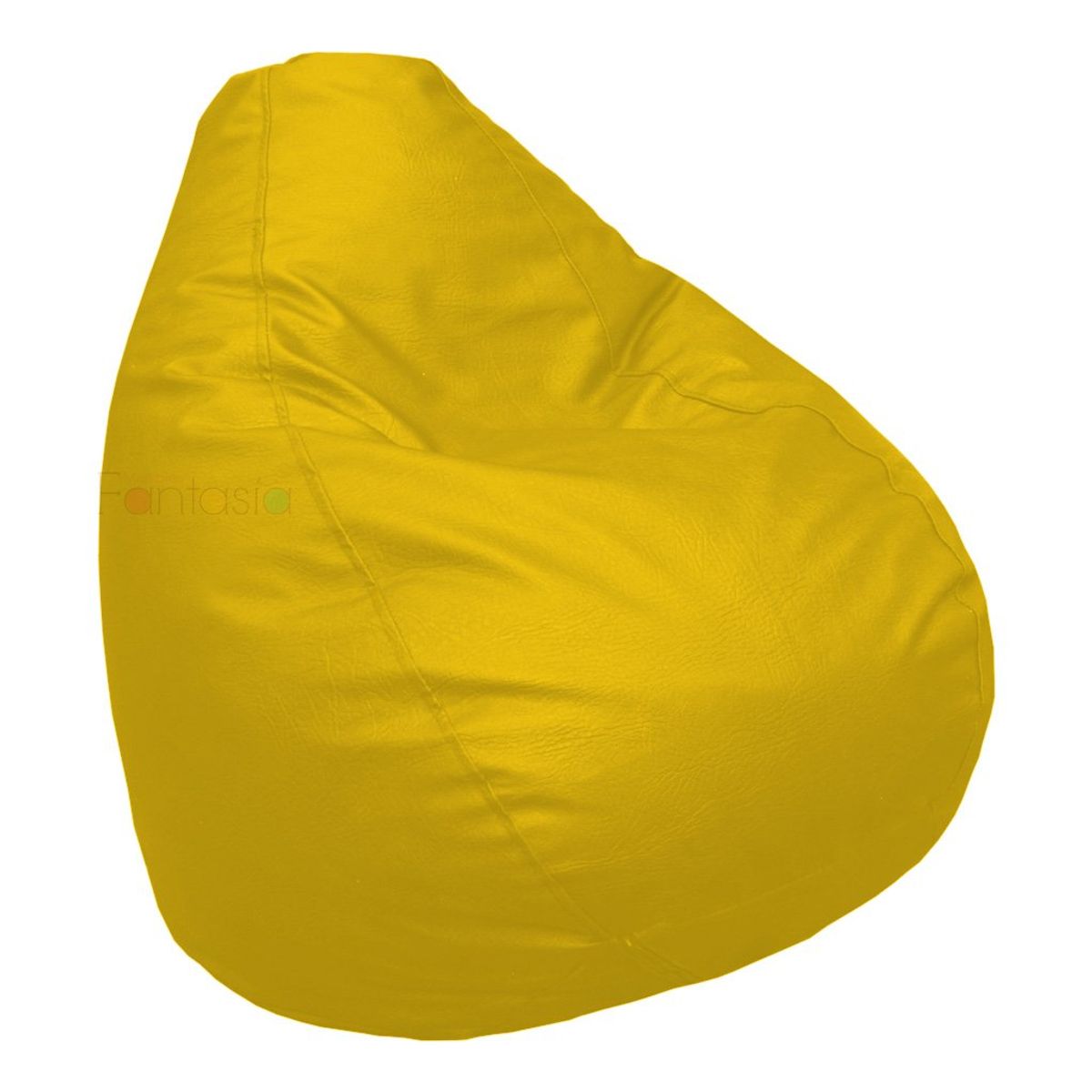 MUEBLES FANTASIA - Puff Pera Cuerotex Gigante AMARILLO