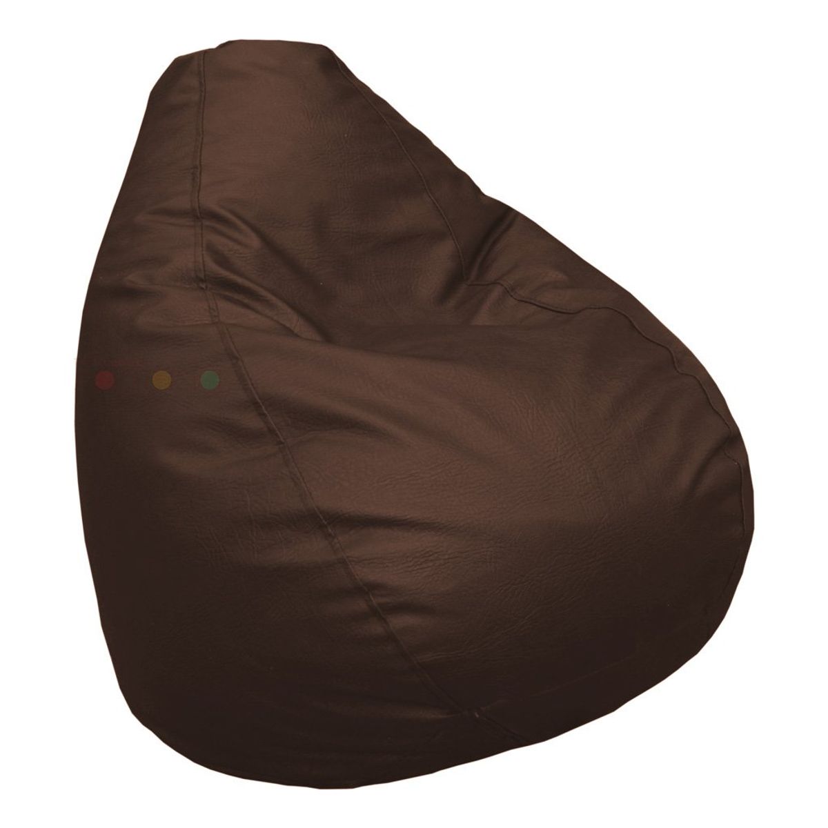 MUEBLES FANTASIA - Puff Tipo Pera Gigante Cuerotex 1 Puesto Resistente Peso Max 120 Kg Tapiz Cuero Sin Muebles Fantasia