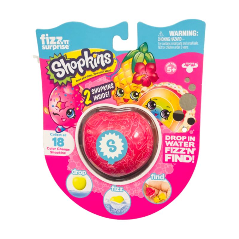 GENERICO - Shopkins Fizz N Surprise 2 Shopkins Inside Color Change