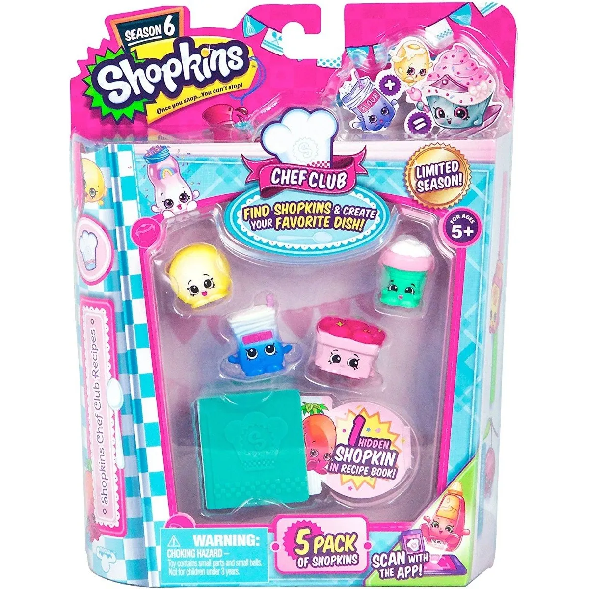 GENERICO - Shopkins Chef Club Paquete De 5 Figuras