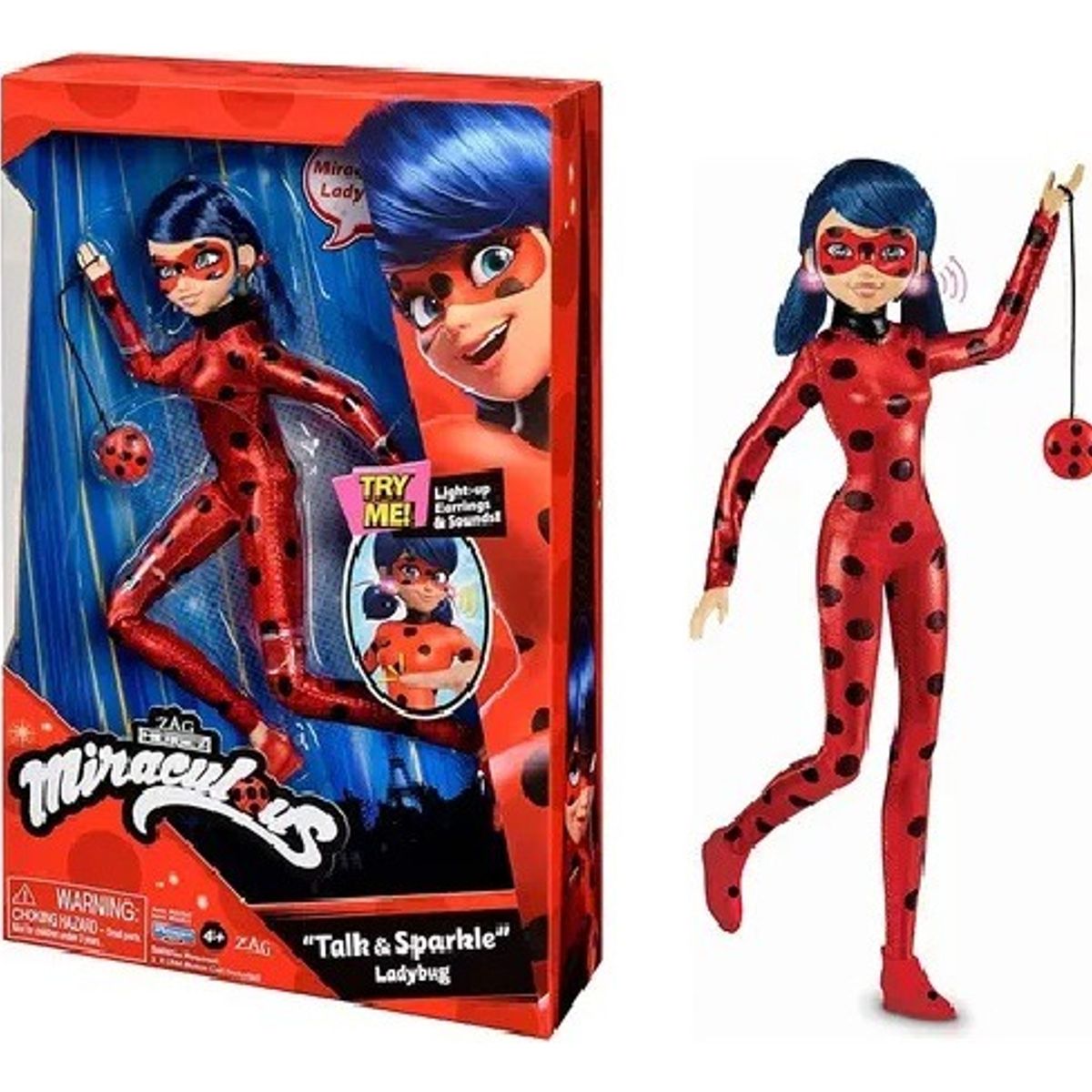 GENERICO - Miraculous Muñeca Ladybug Habla Y Brilla