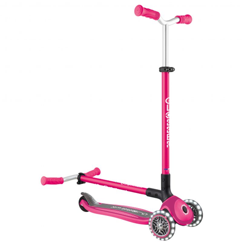 GLOBBER - PATINETA MASTER LUCES LED - FUCCIA