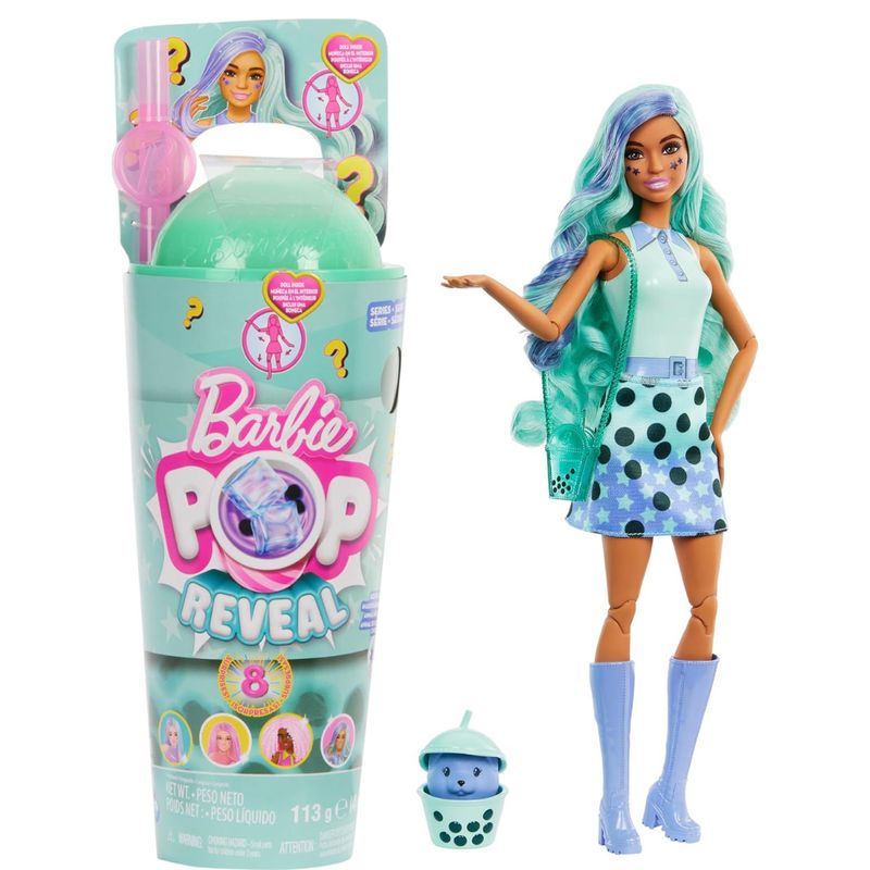 BARBIE - Barbie Pop Reveal Muñeca Serie Bubble Tea - Verde