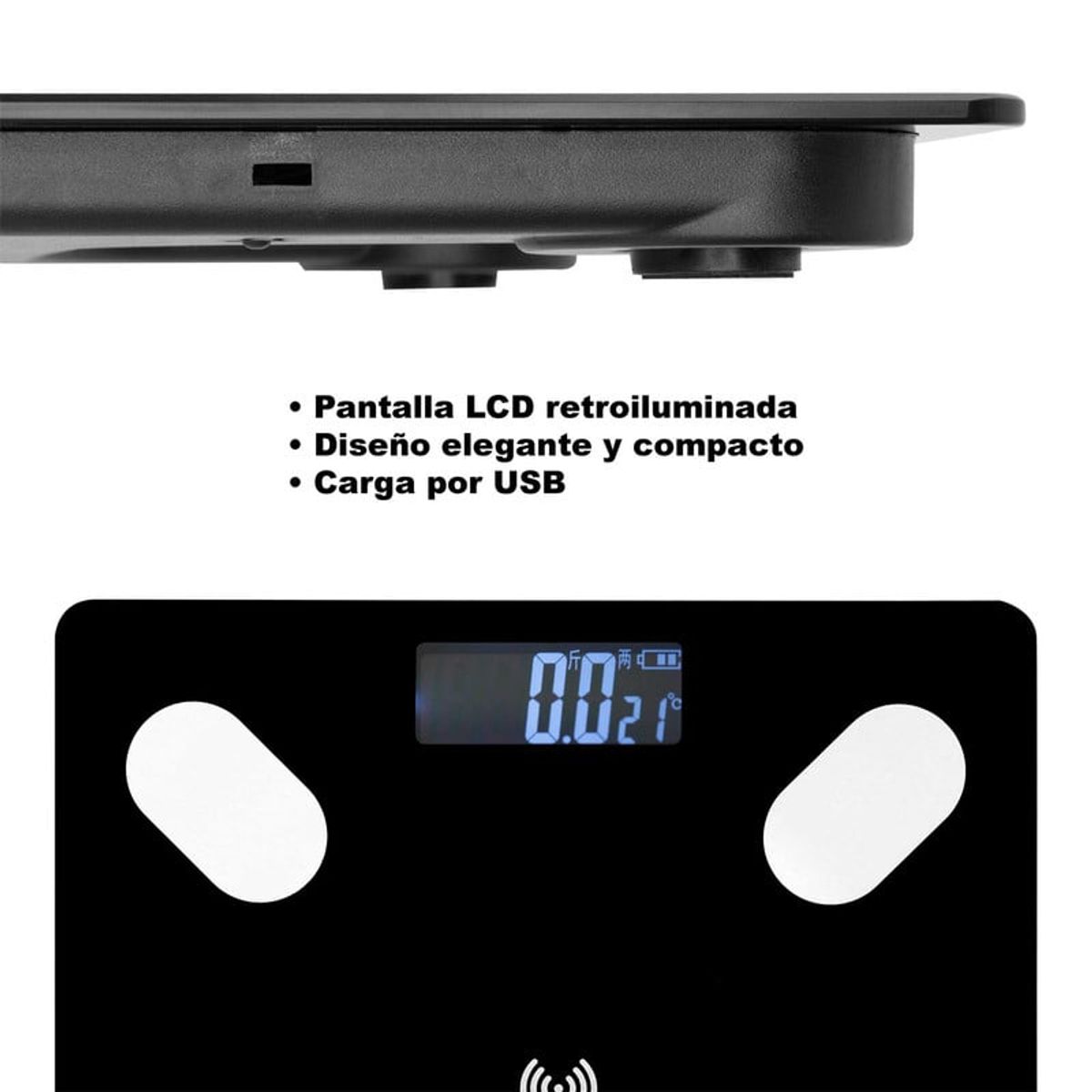 STYLE STARS - Báscula Inteligente Bluetooth con App Pesa Digital Personas