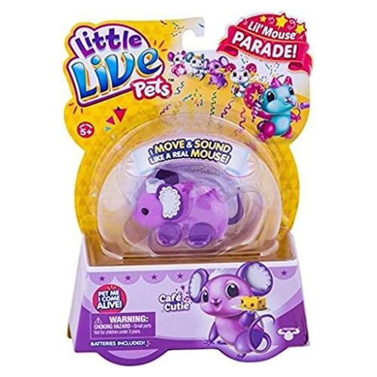 GENERICO - Little Live Pets S4 Lil Mouse Single Pack Tiny Angel Musical