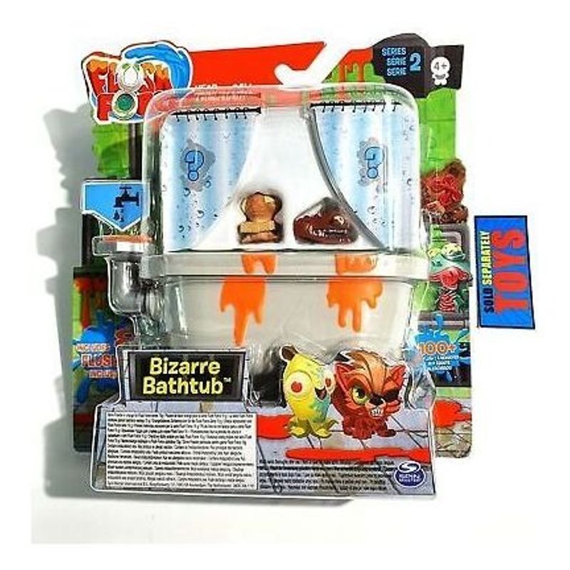 GENERICO - Flush Force Bizarre Bathtub Orange 8 Pack Surprise Flushies
