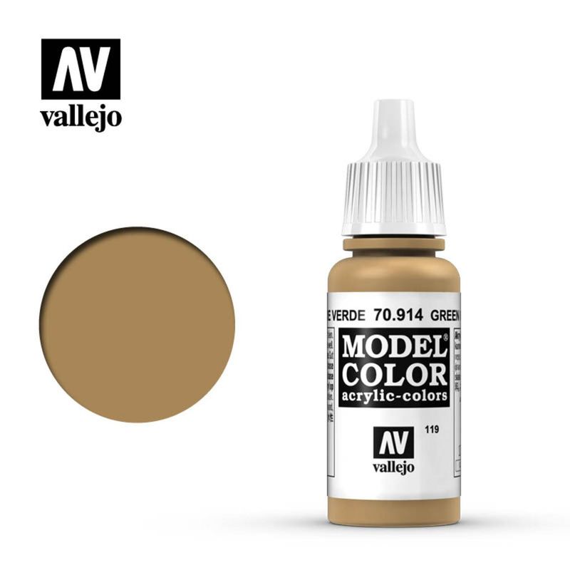 MANUEL VALLEJO - Pintura Acrilicos Vallejo Model Color 18Ml 70914 Ocre Verde
