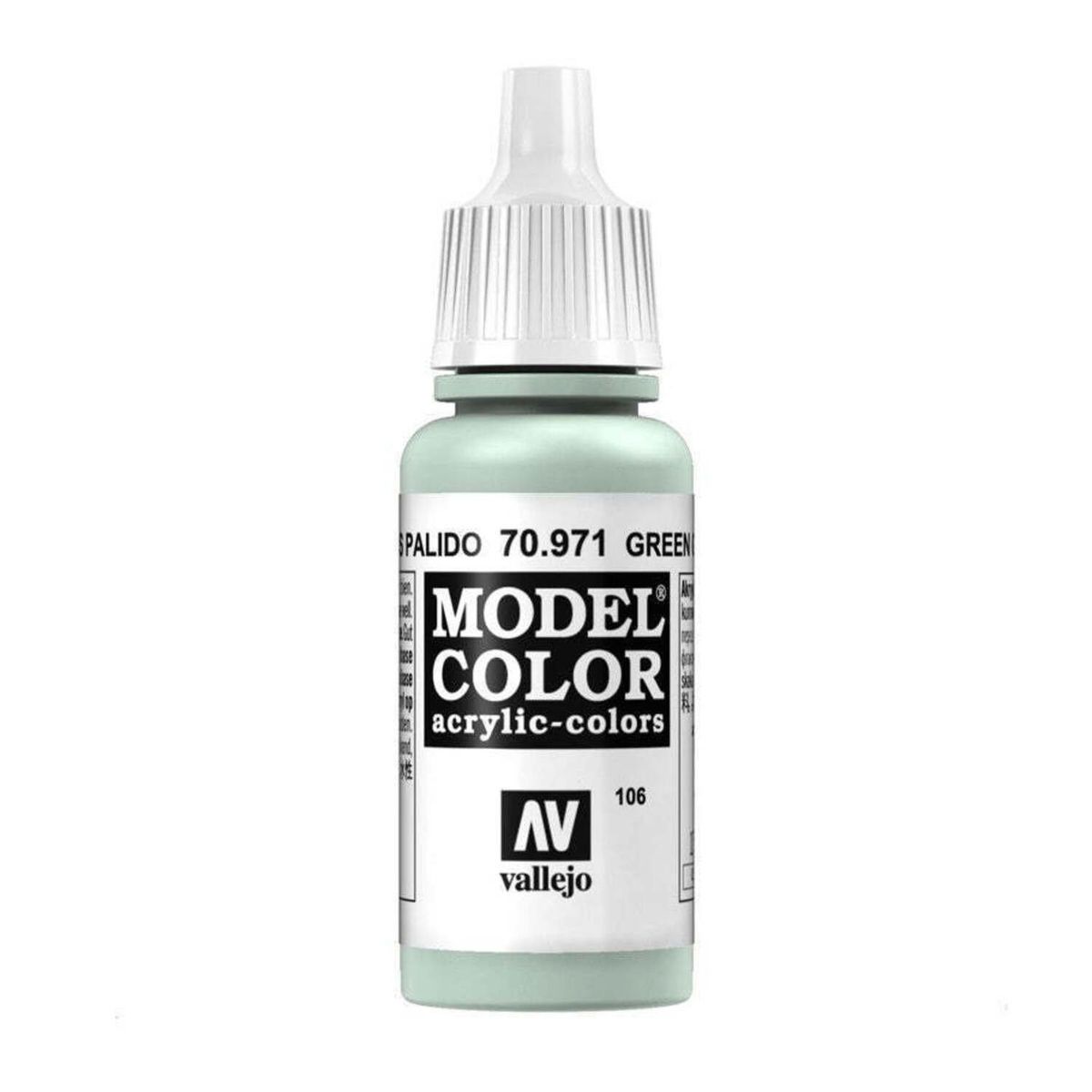 MANUEL VALLEJO - Pintura Acrilicos Vallejo Model Color 18Ml 70971 Verde Gris Pálido