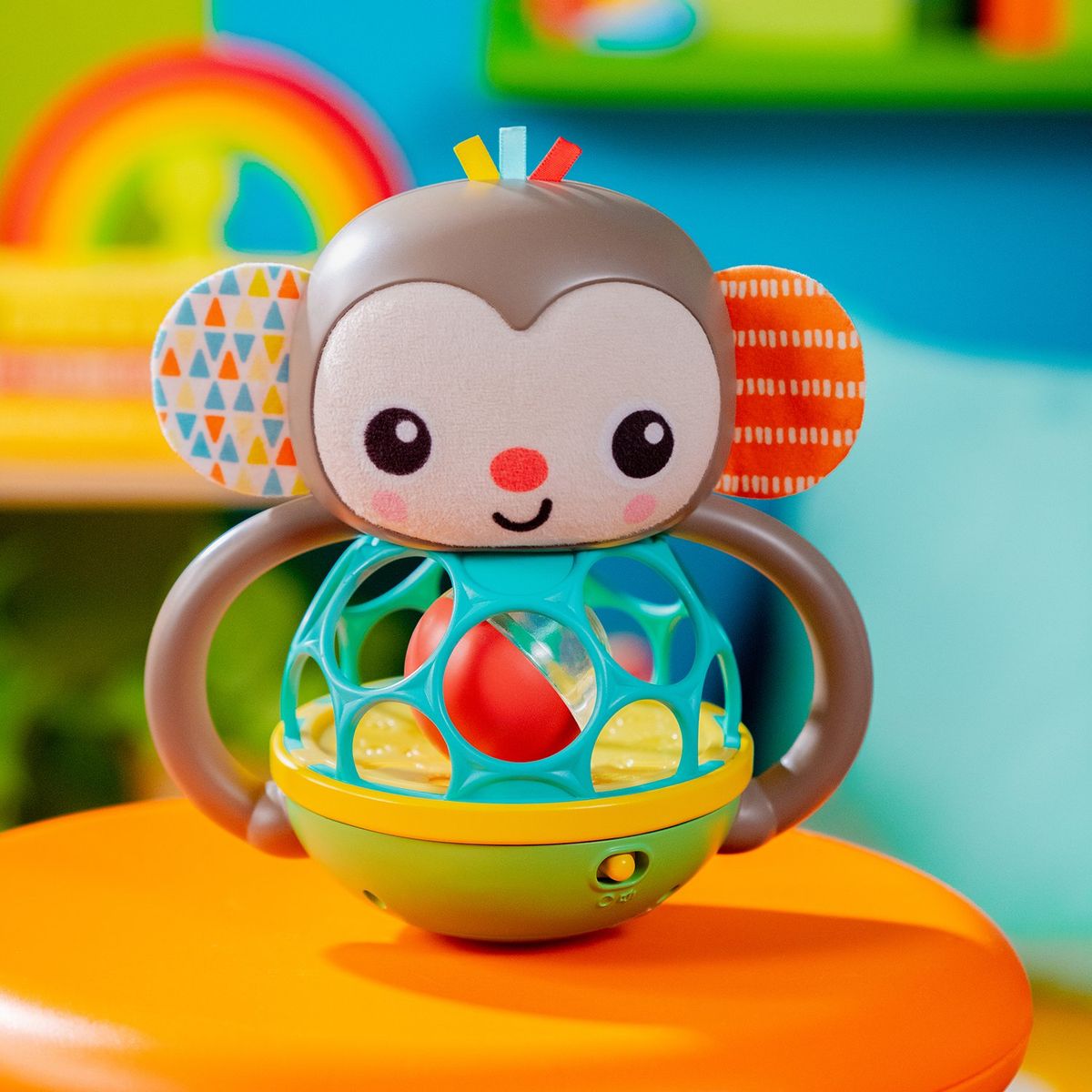 BRIGHT STARTS - Juguete multisensorial Grab & Giggle Monkey Bright Starts 16779