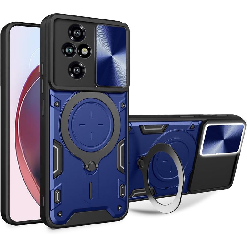 GENERICO - Estuche Armo Protección Camara Con Soporte Para Honor 200 5G  Azul
