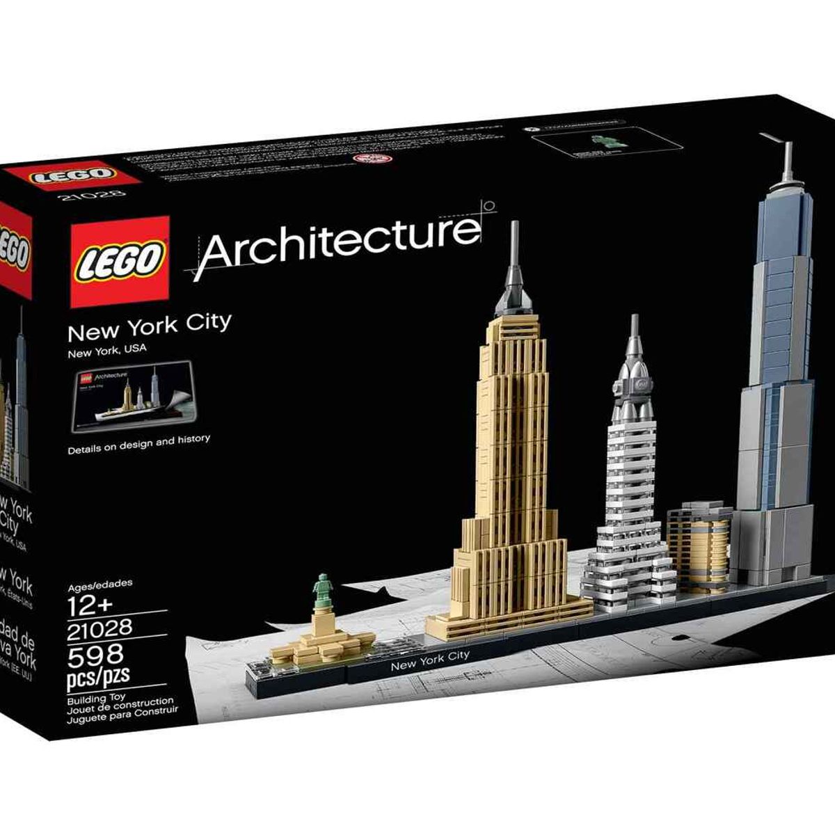 LEGO - Lego Set de Construcción Nueva York 598 Piezas Adulto Original