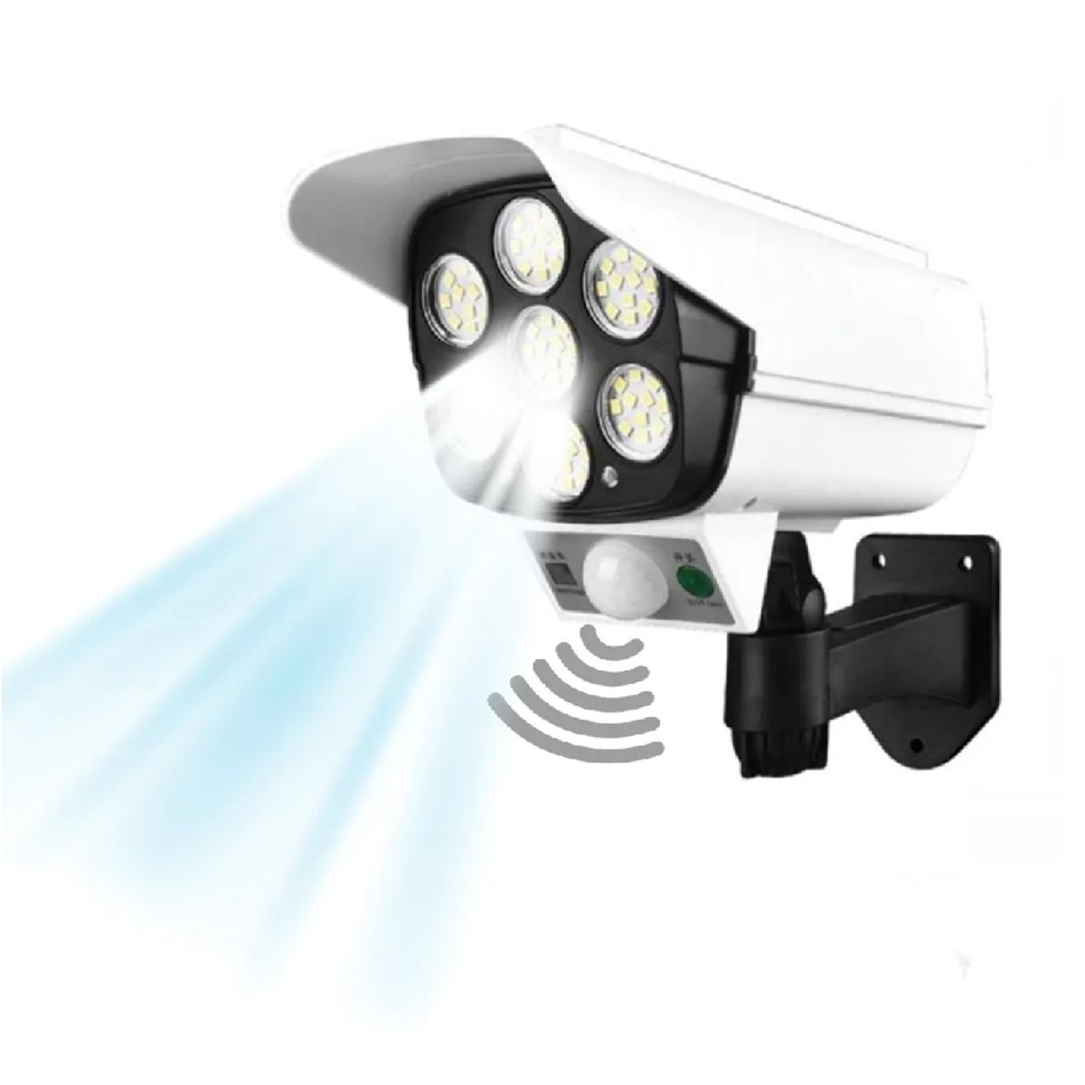 GENERICO - CAMARA FALSA SOLAR 77 LED + CONTROL