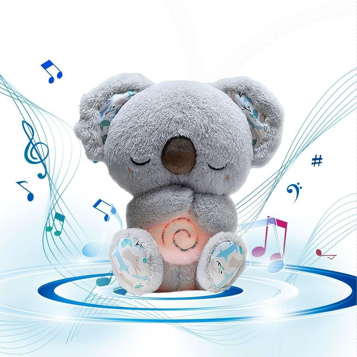 GENERICO - El peluche de oso que acompaña a tu bebé con  música tranquila y respiros