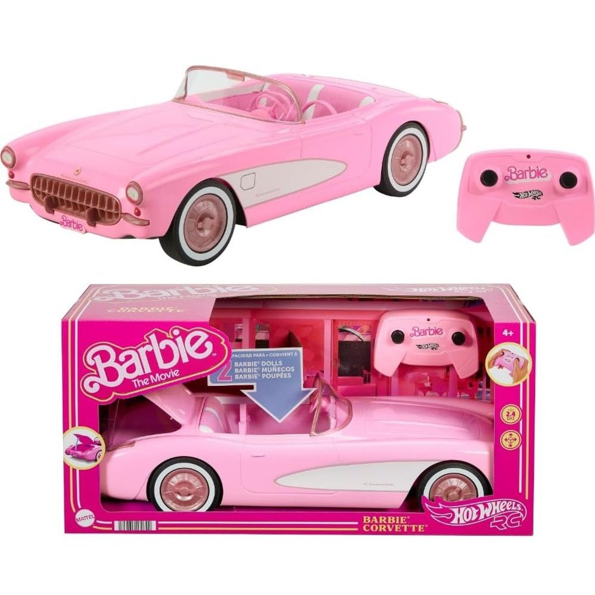 BARBIE - Barbie The Movie Corvette RC Vehículo a Control Remoto