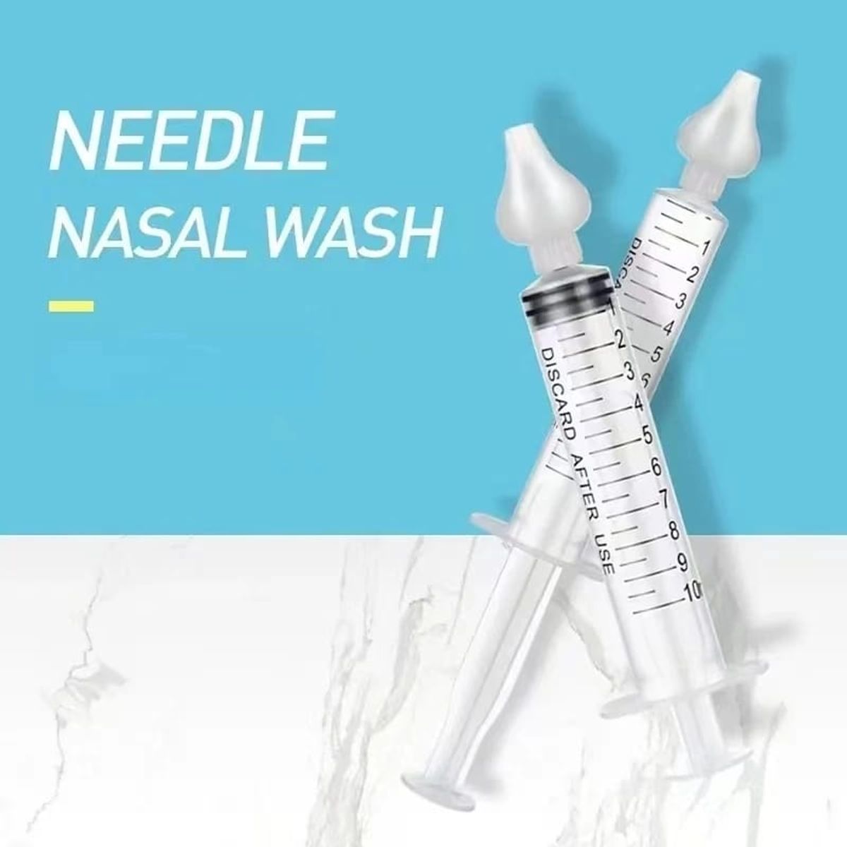 GENERICO - Jeringa Lavado Nasal Bebes Higiene Silicona Suave Niño