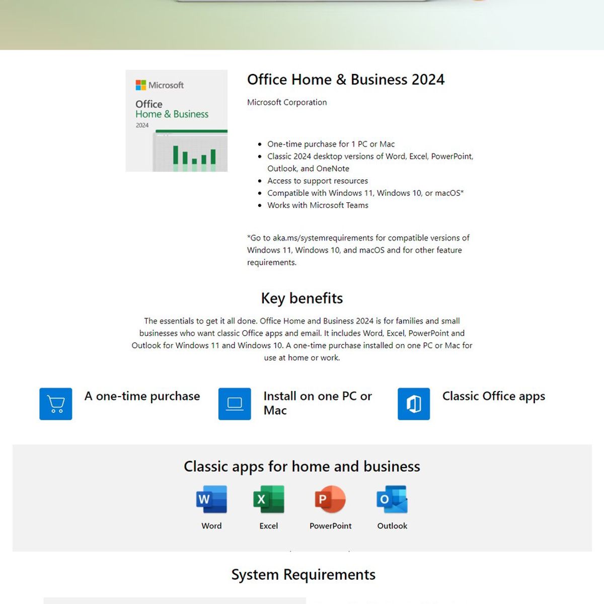 MICROSOFT - Microsoft Office Home & Bussines 2024 Pc/Mac BIND EP2-06608