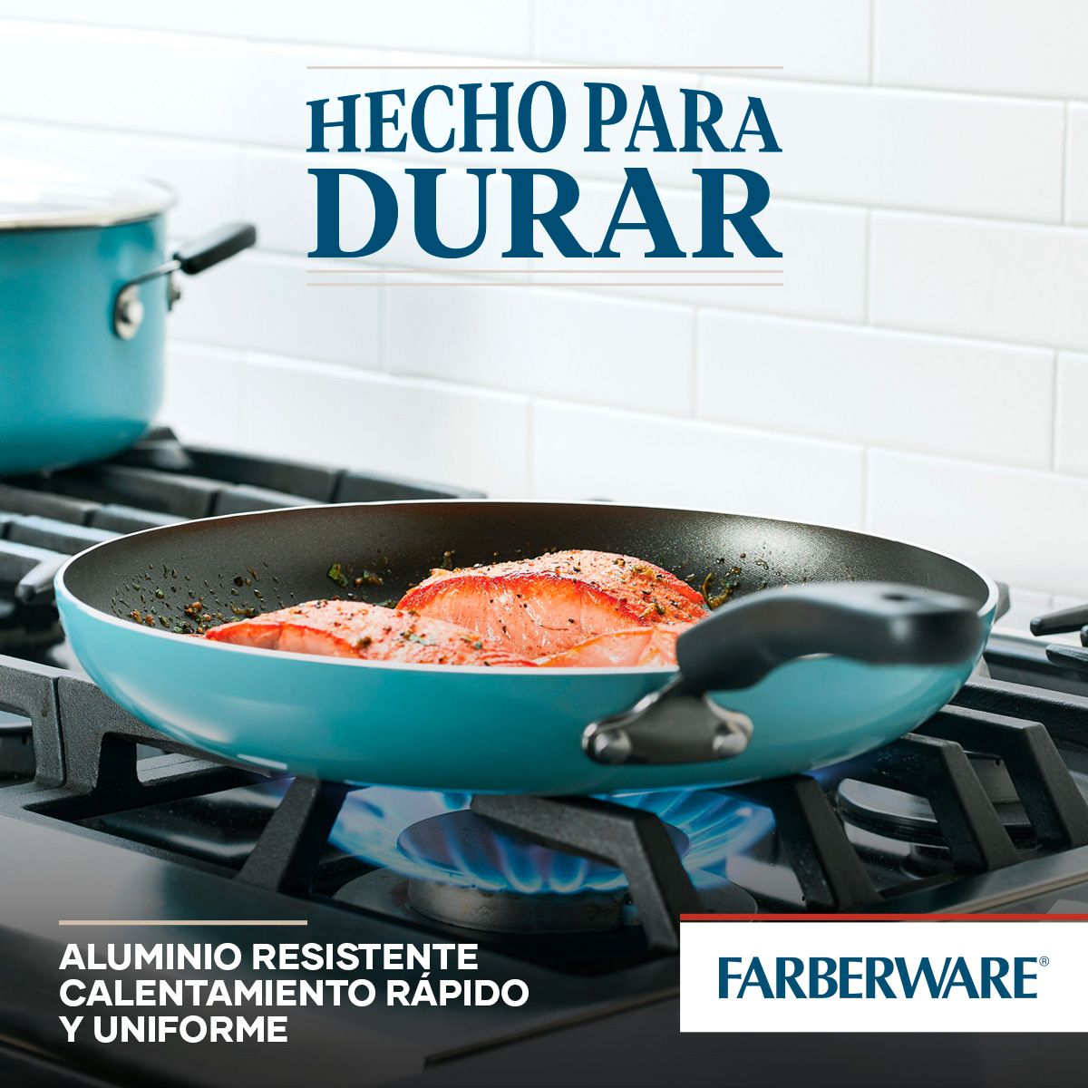 FARBERWARE - Sartén antiadherente DiamondMax® Farberware 30cm azul aqua
