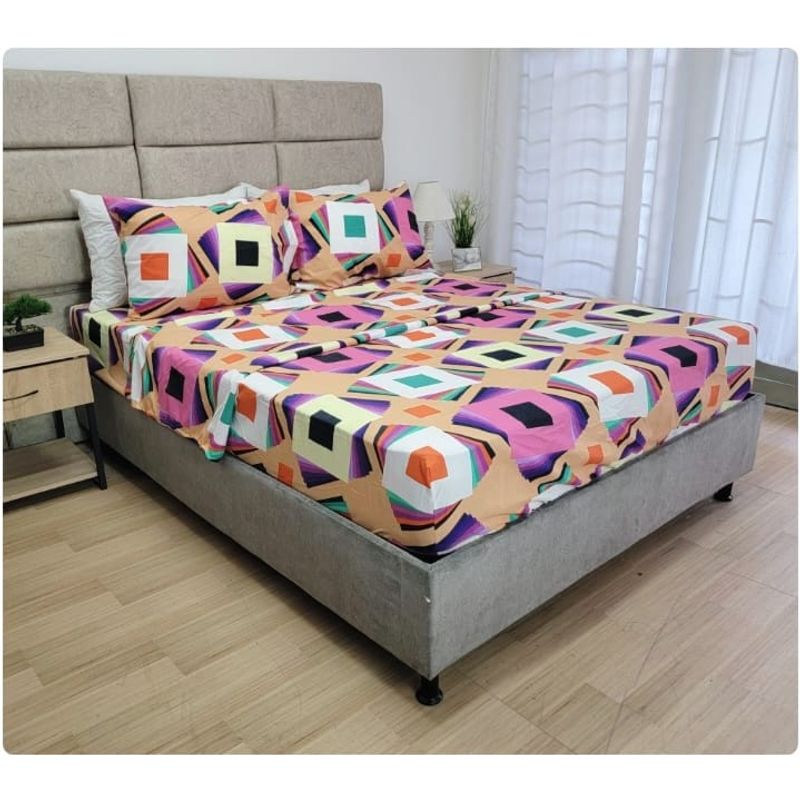 GENERICO - Juego de Sabana Estampada - Cama Doble de 140x190