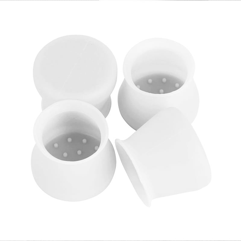 GENERICO - Set protector de Pisos Blanco para las Patas de Sillas o Mesas