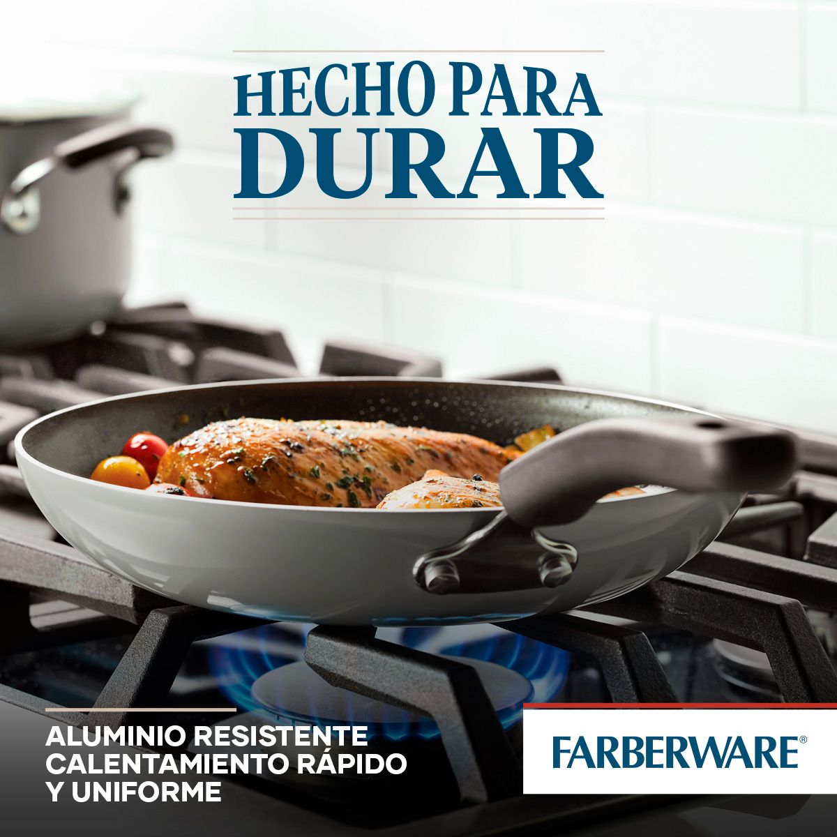 FARBERWARE - Set sartenes 21cm y 25cm Antiad DiamondMax® Farberware gris