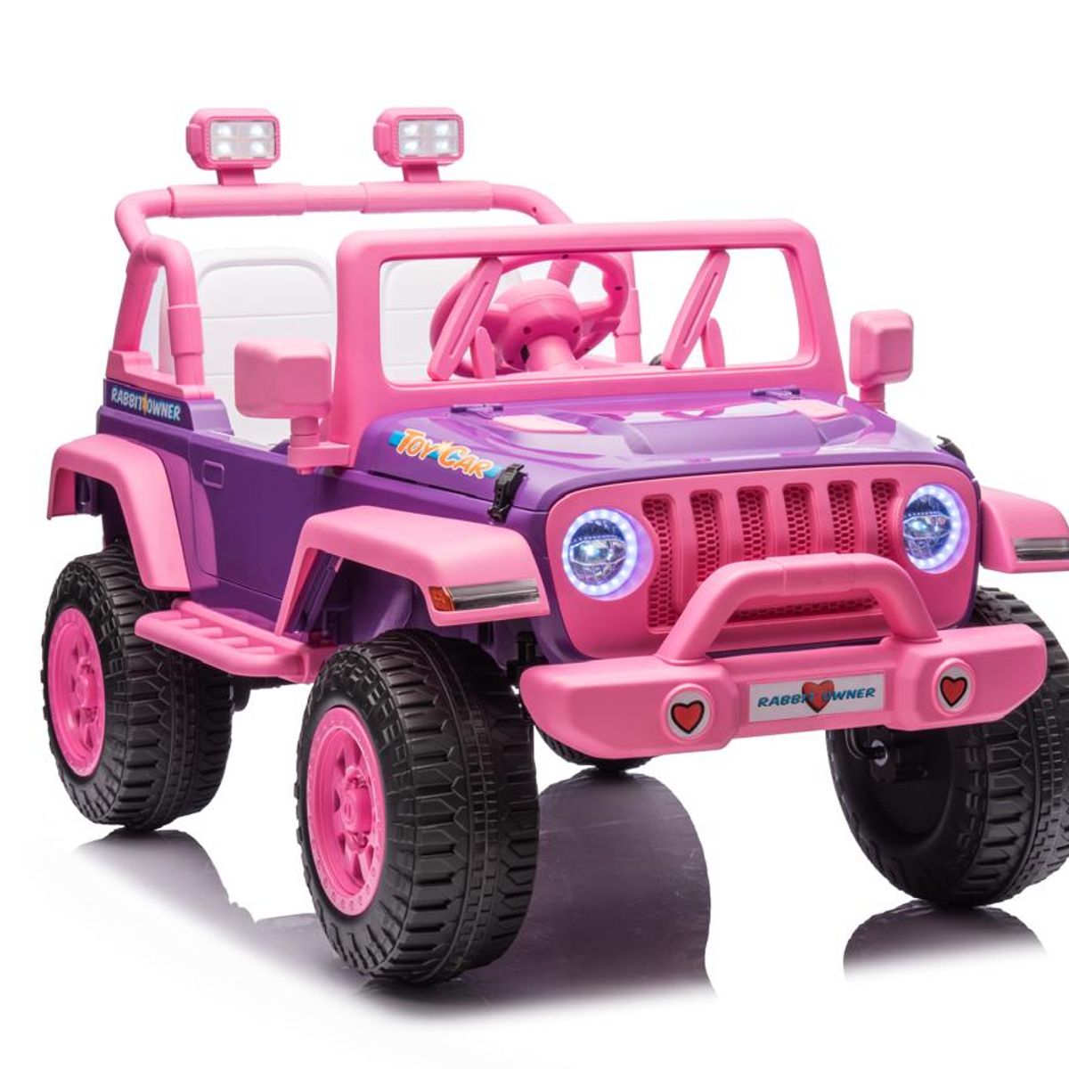 ROADMASTER - Roadmaster Vehiculo para Niña Auto a Batería 12V Carro Rosado Dos Asientos