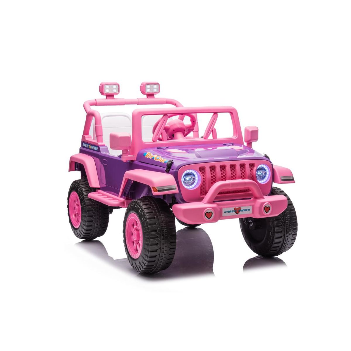 ROADMASTER - Roadmaster Vehiculo para Niña Auto a Batería 12V Carro Rosado Dos Asientos