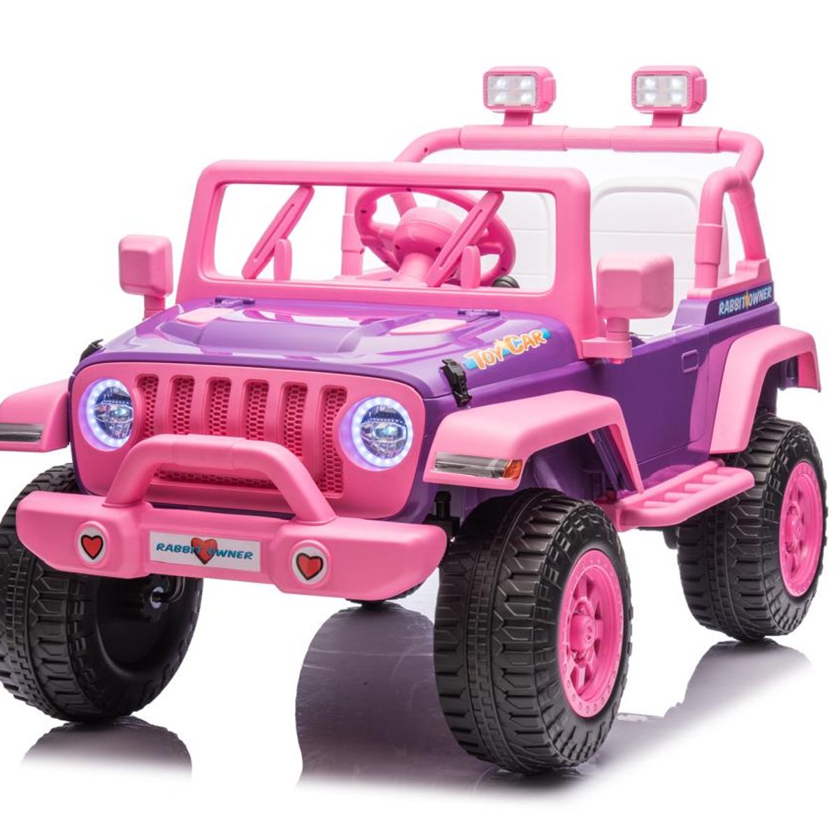 ROADMASTER - Roadmaster Vehiculo para Niña Auto a Batería 12V Carro Rosado Dos Asientos