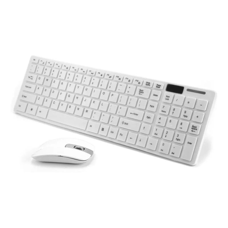 GENERICO - Combo Teclado Suave + Mouse Optico Wireless Inalambrico