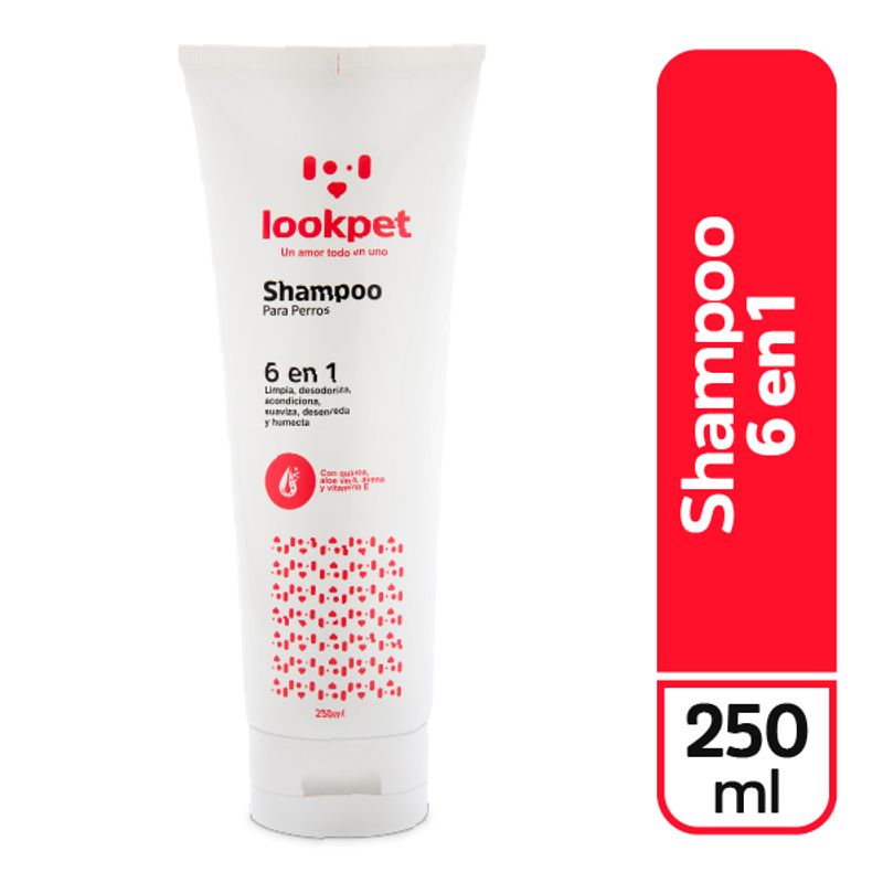 LOOKPET - Shampoo para Perros Lookpet 6 en 1 - 250ml