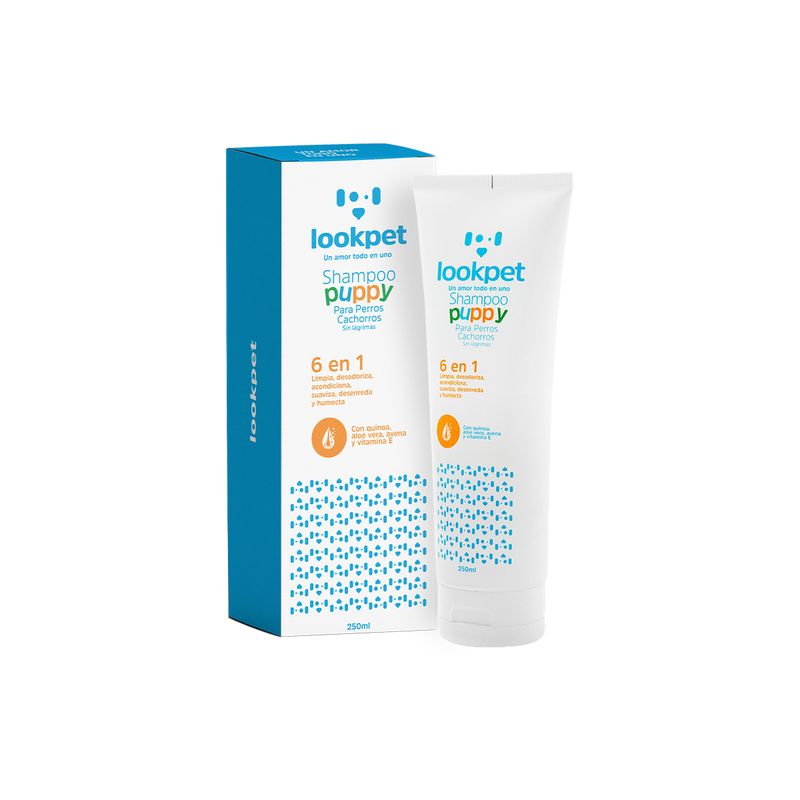 LOOKPET - Shampoo para Cachorros/Puppy Lookpet 6 en 1 - 250ml