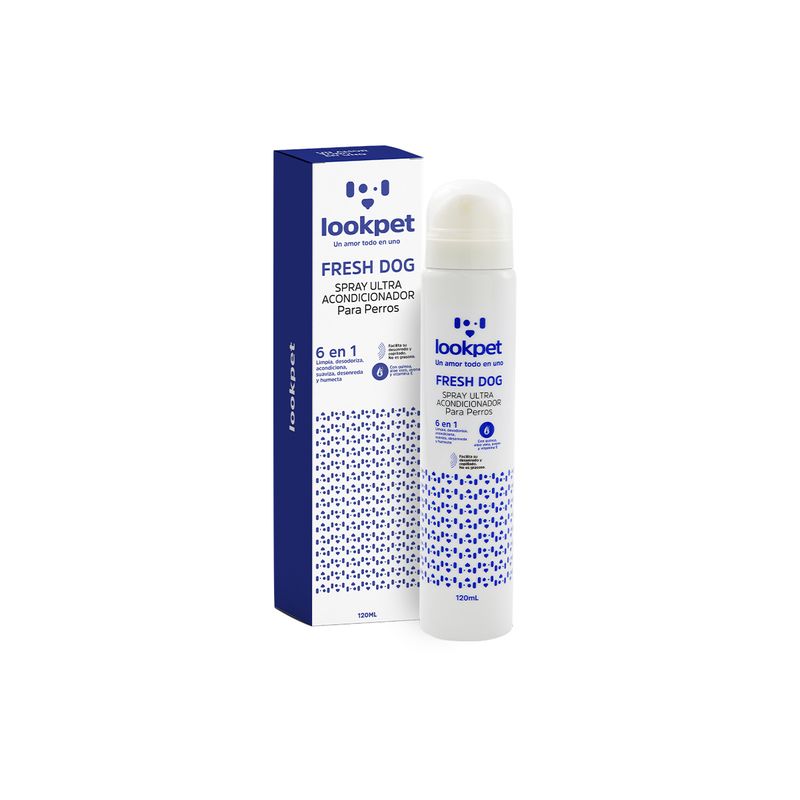 LOOKPET - Lookpet Spray Ultra Acondicionador Fresh Dog 6 en 1 - 120ml