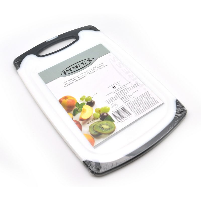 PRESS - Tabla de Cocina Para Picar Cortar 31,5x20x0,8 Cm PRESS 86702 Blanco