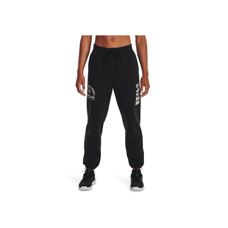 UNDER ARMOUR - Pantalon Mujer UNDER ARMOUR PJT RCK HW TERRY PNT Negro UNDER ARMOUR.