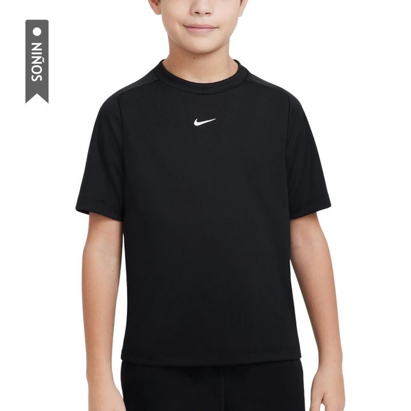 NIKE - Camiseta Nike Multi Short Sleeve Top Niño-Negro