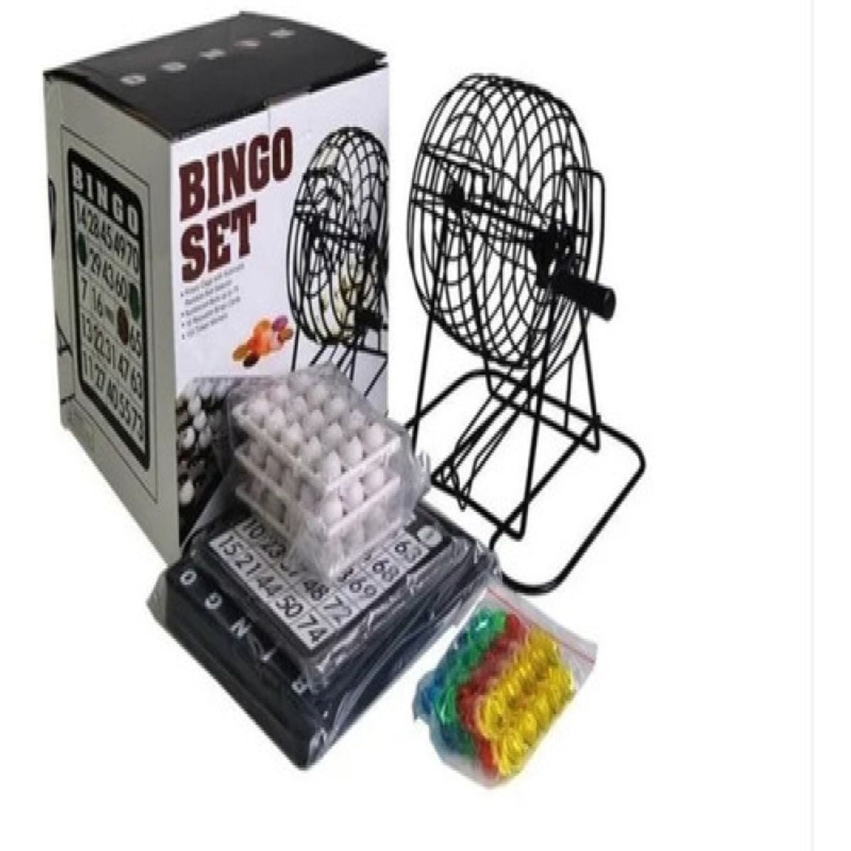 GENERICO - Bingo Familiar Juego De Mesa Profesional balotera giratoria