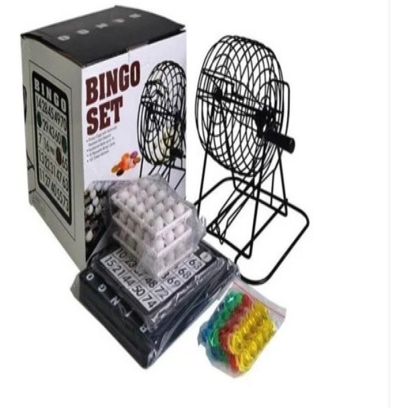 GENERICO - Bingo Familiar Juego De Mesa Profesional balotera giratoria