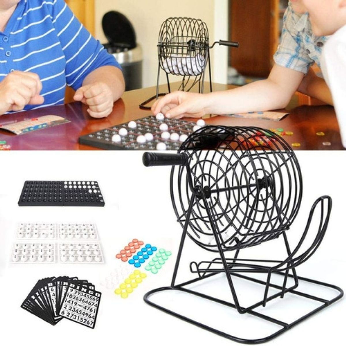 GENERICO - Bingo Familiar Juego De Mesa Profesional balotera giratoria