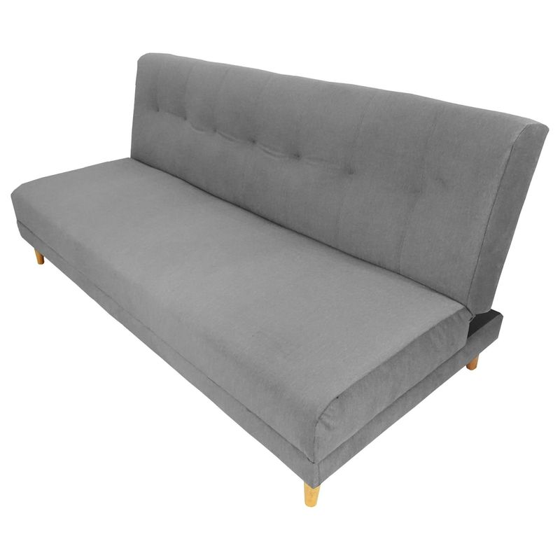 ESTILO RELAX - Sofa Cama Futon Cerezo - Pet Friendly y Antifluido - Gris