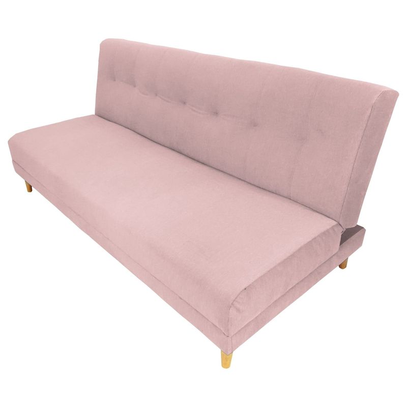 ESTILO RELAX - Sofa Cama Futon Cerezo - Pet Friendly y Antifluido - Rosa