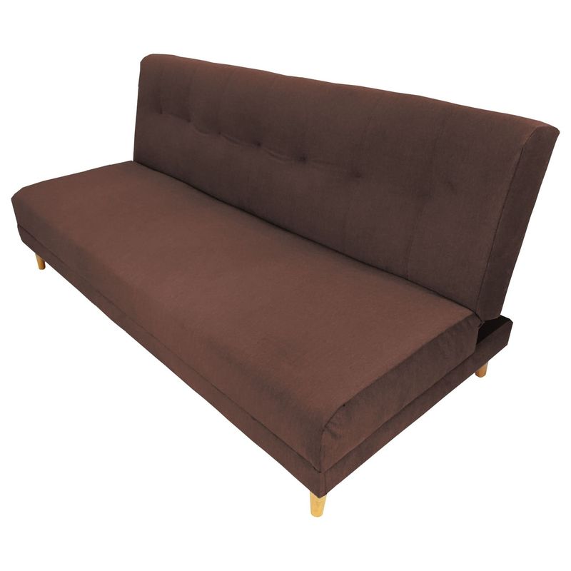 ESTILO RELAX - Sofa Cama Futon Cerezo - Pet Friendly y Antifluido - Chocolate