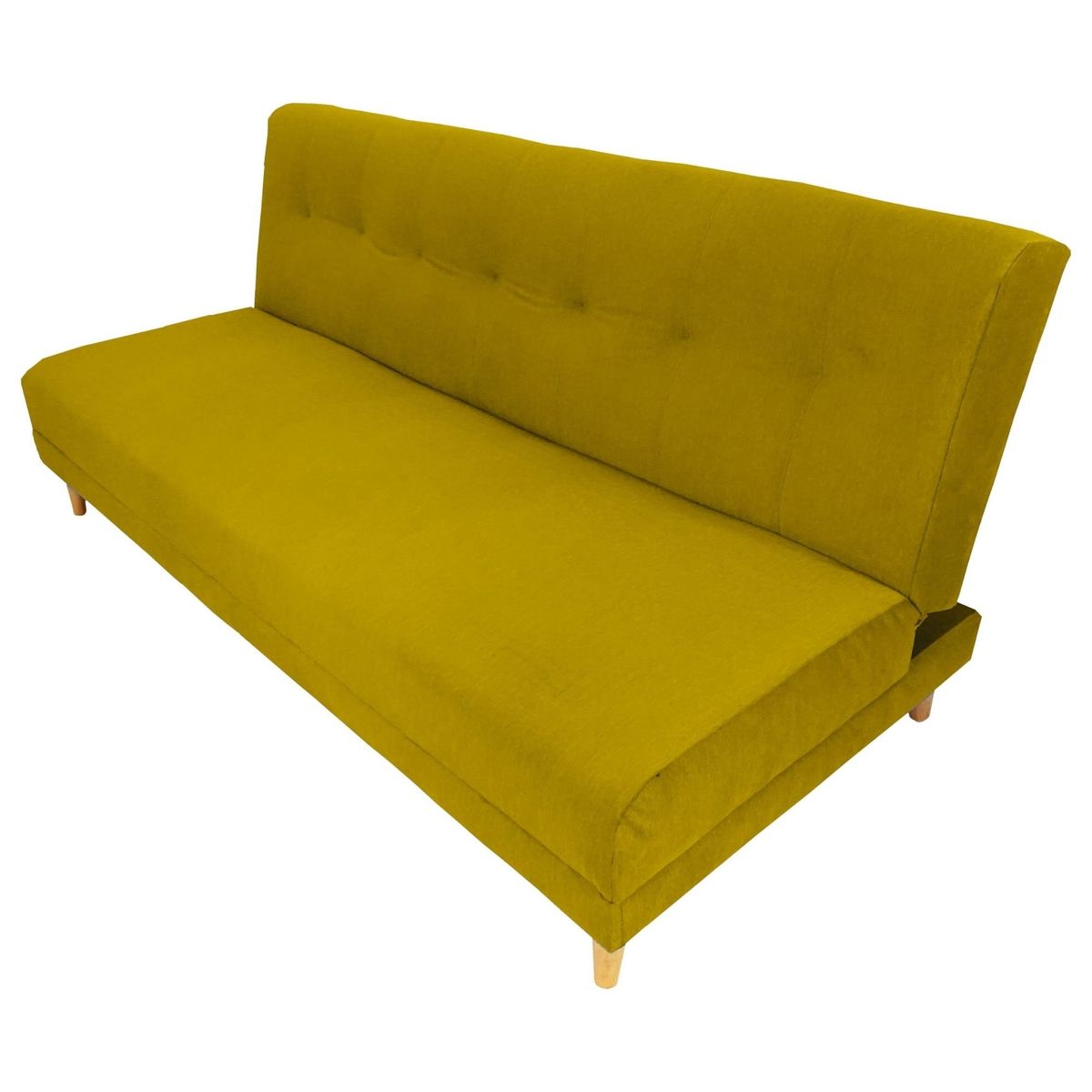 ESTILO RELAX - Sofa Cama Futon Cerezo - Pet Friendly y Antifluido - Mostaza